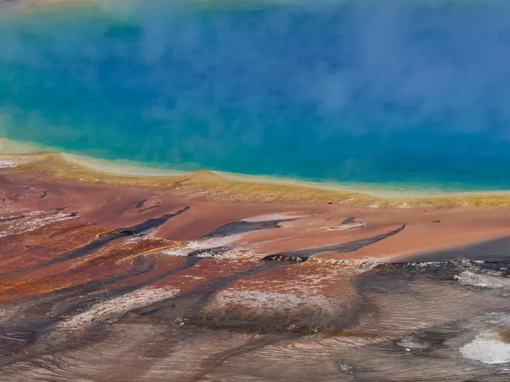 The edge of the famous Grand Prismatic Spring