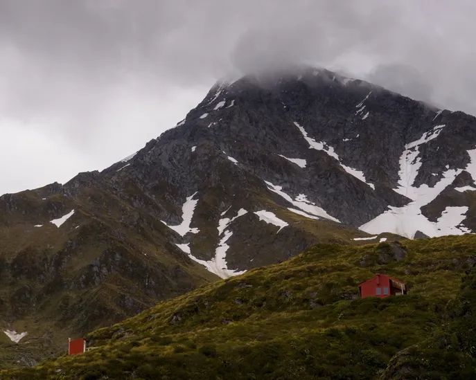Liverpool Hut at elevation