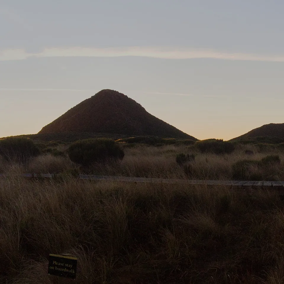 Dawn at the tarns on the Pouakai Circuit (panel 1 of 5)