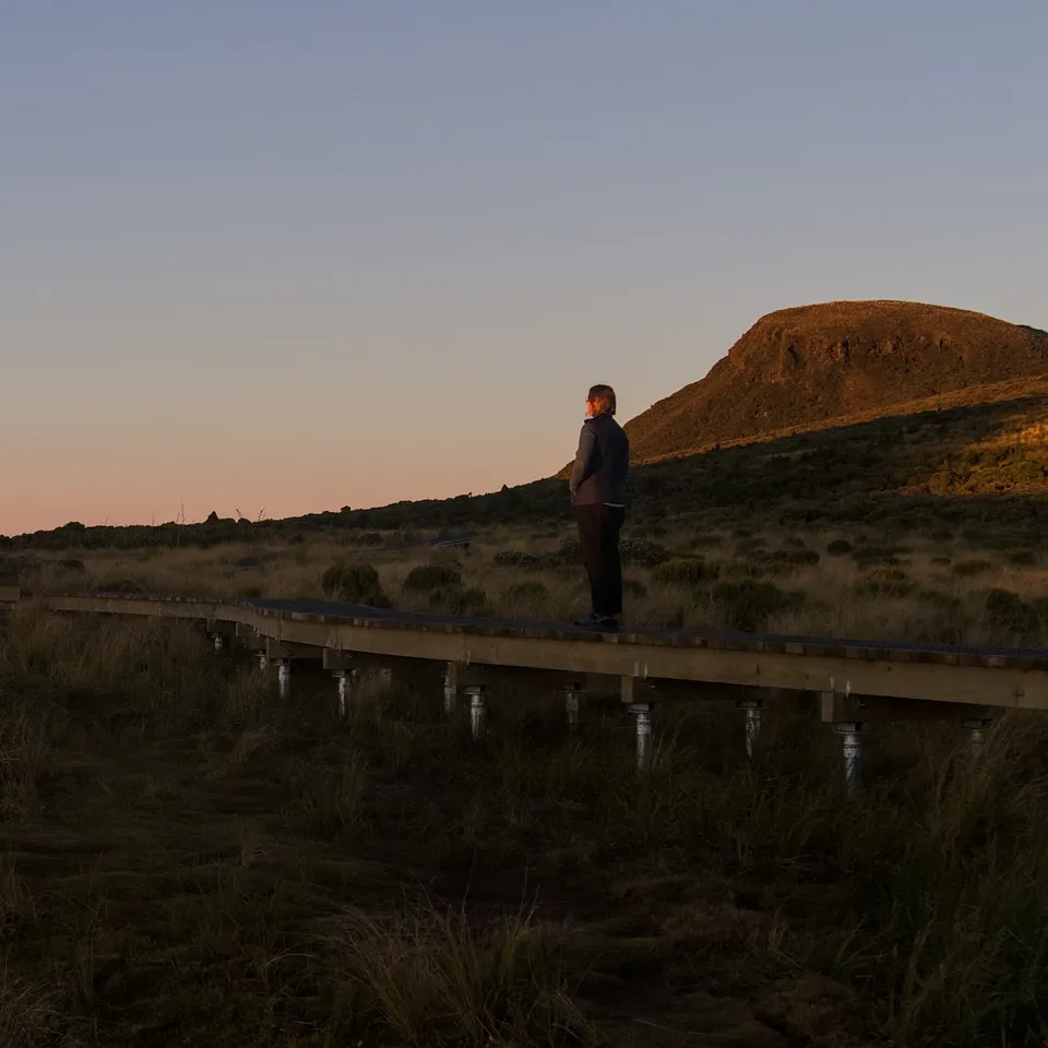 Dawn at the tarns on the Pouakai Circuit (panel 5 of 5)