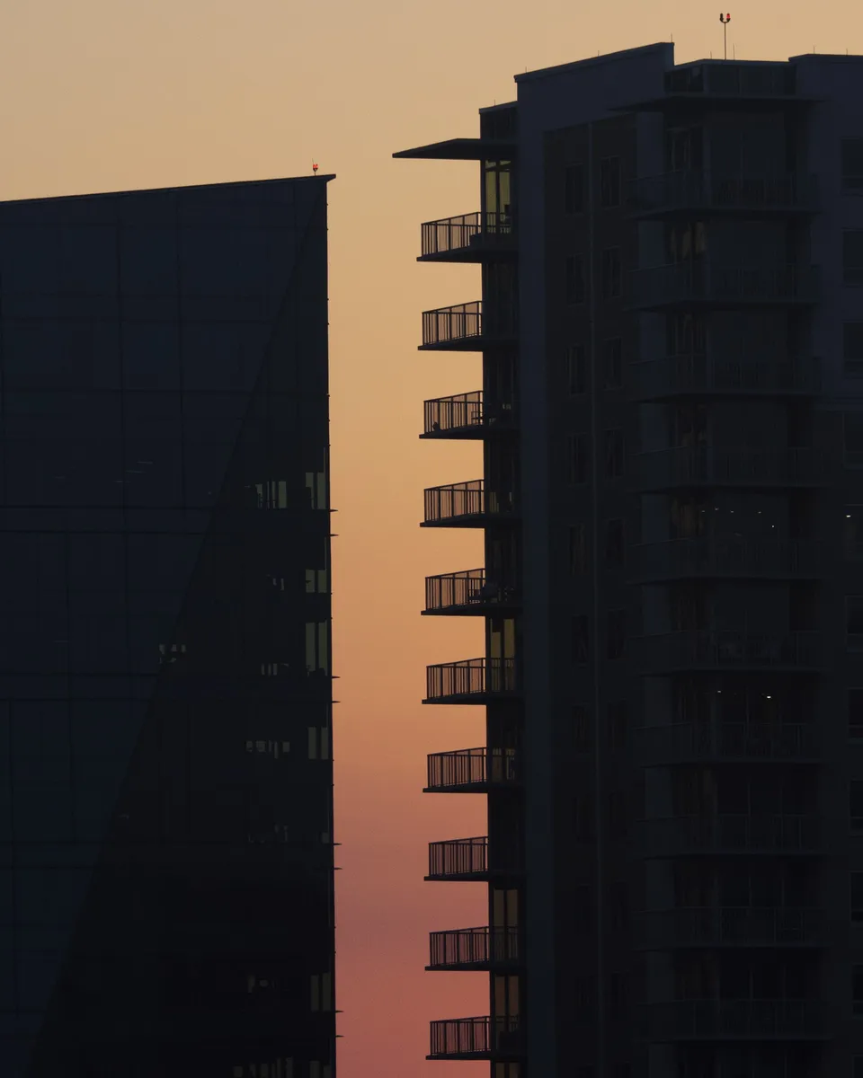 Four sunsets taken from the balcony of my apartment (2 of 4)