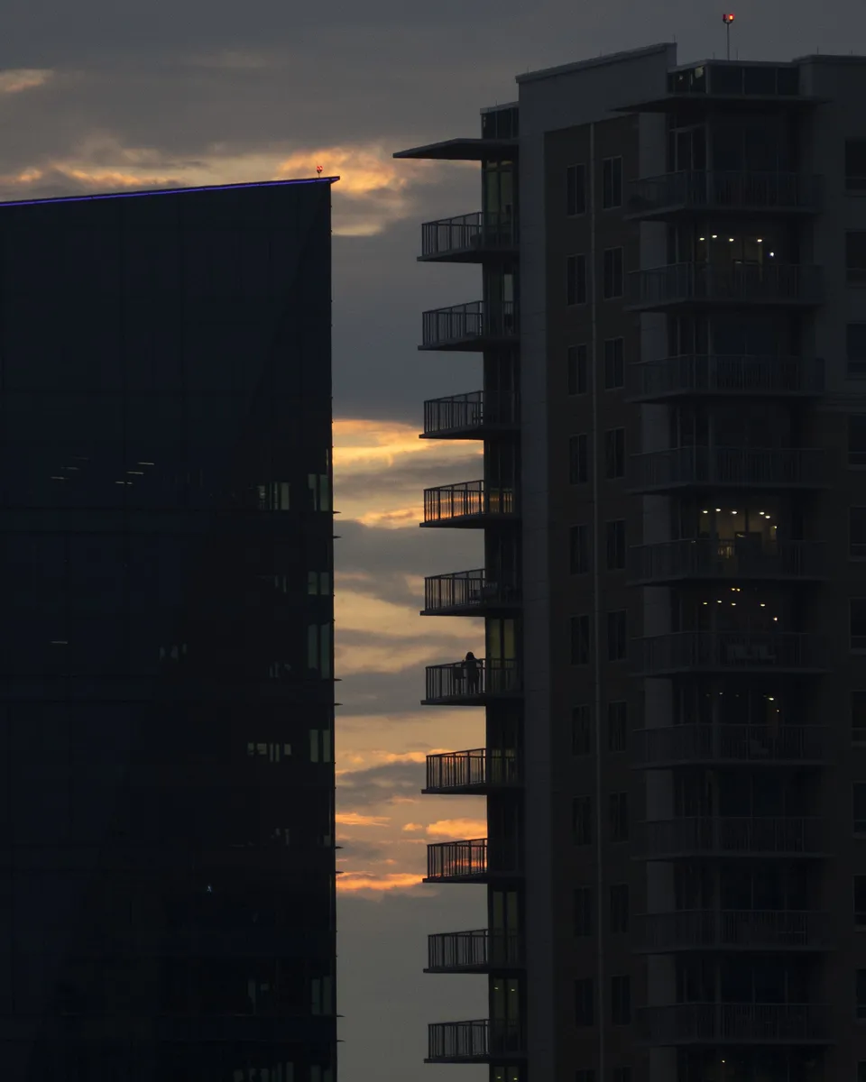 Four sunsets taken from the balcony of my apartment (3 of 4)