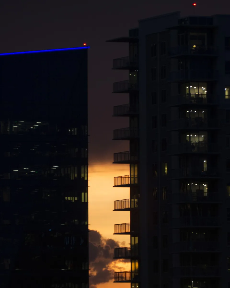 Four sunsets taken from the balcony of my apartment (4 of 4)