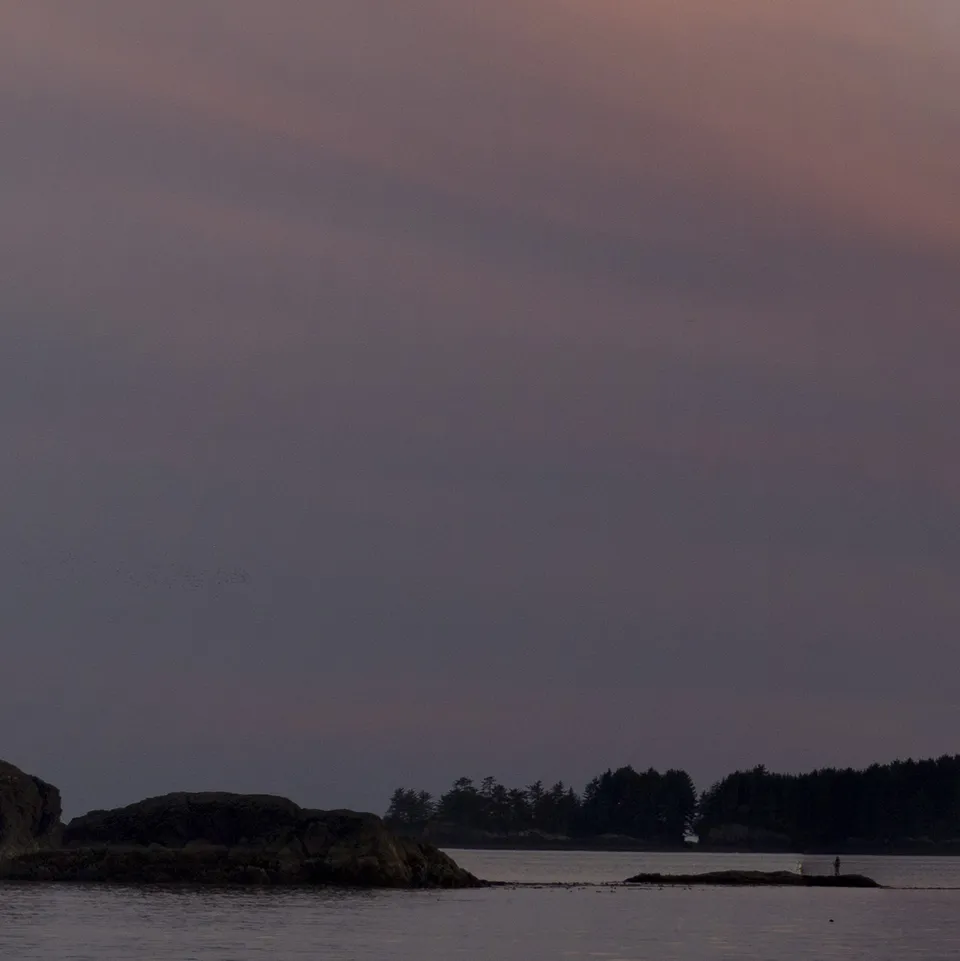 Sunset at the beach near Tofino (panel 2 of 9)