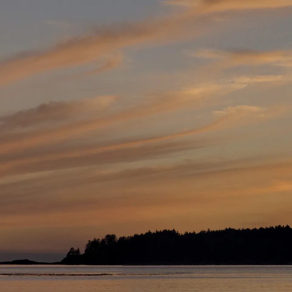 Sunset at the beach near Tofino (panel 7 of 9)