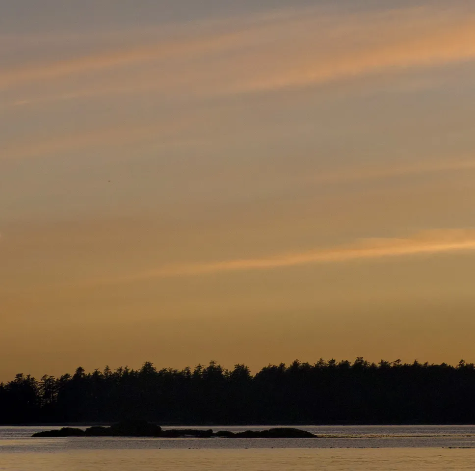 Sunset at the beach near Tofino (panel 9 of 9)