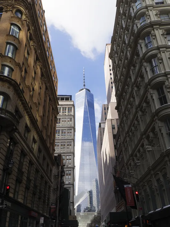 One World Trade Center photographed from afar