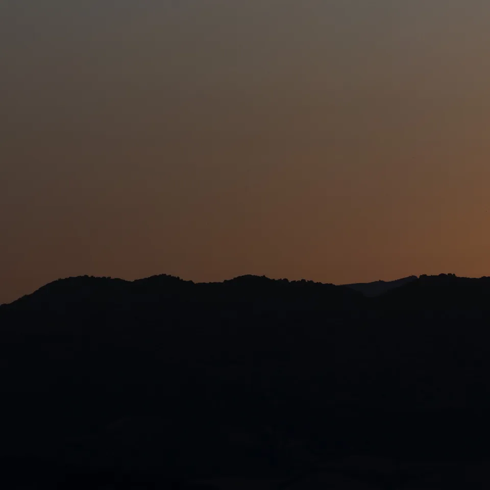 Sunset along the ridgeline (panel 3 of 8)