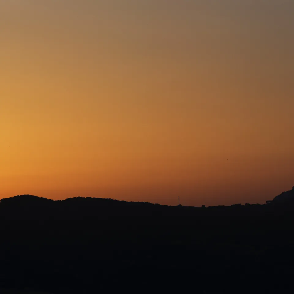 Sunset along the ridgeline (panel 6 of 8)
