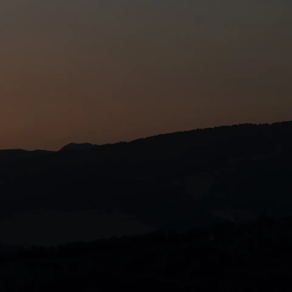 Sunset along the ridgeline (panel 8 of 8)