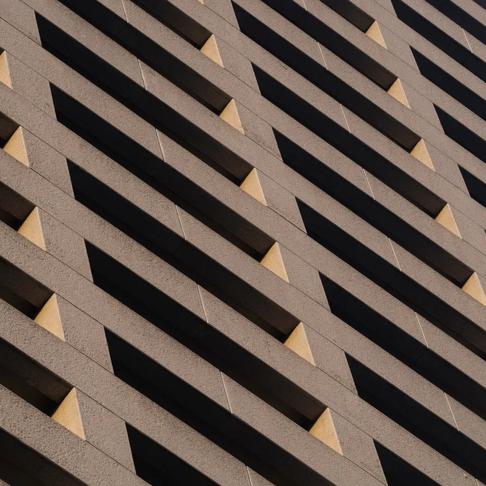 Patterns and shadows of buildings in Midtown (1 of 4)